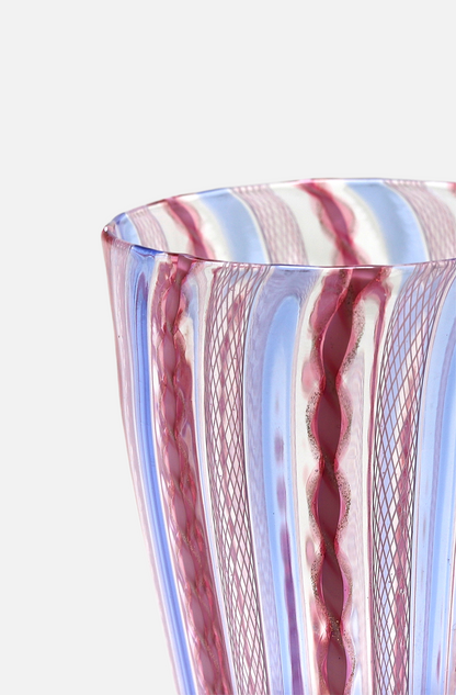 Zanfirico Murano Tumbler - PINK/VIOLET