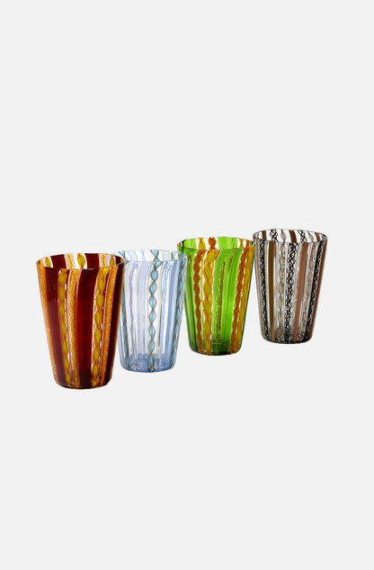 Zanfirico Murano Tumbler B/B/B