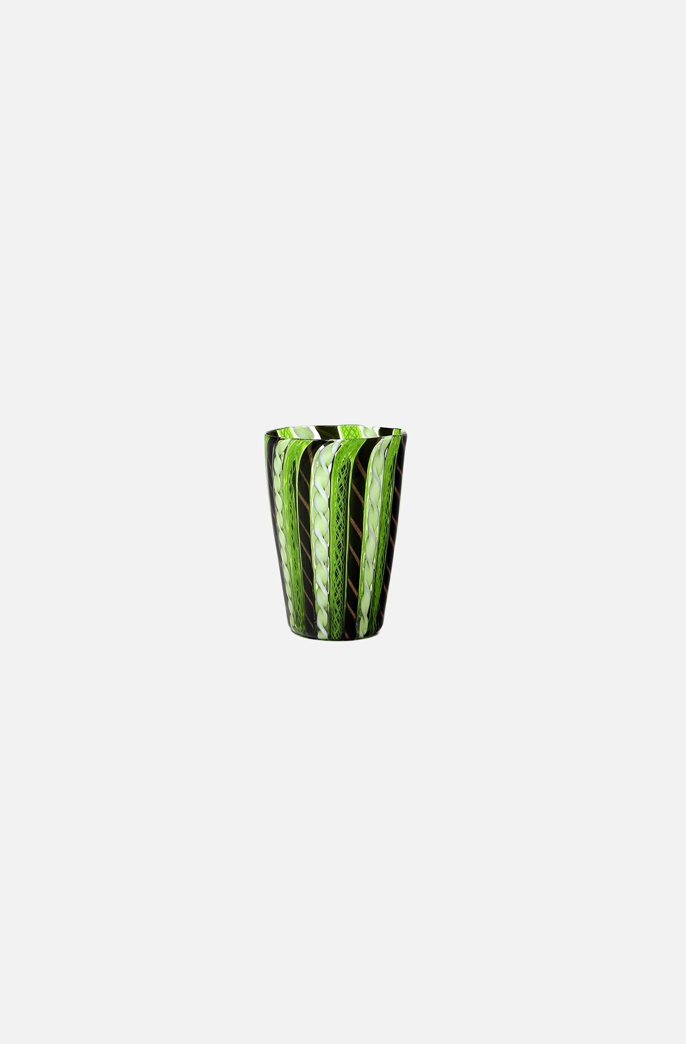 Zanfirico Murano Tumbler - OLIVE GREEN