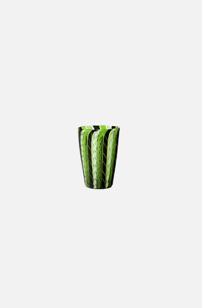 Zanfirico Murano Tumbler - OLIVE GREEN