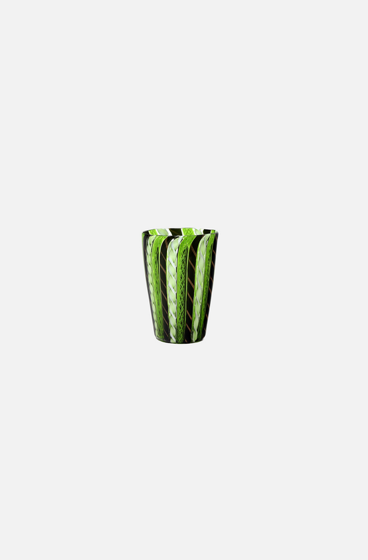 Zanfirico Murano Tumbler - OLIVE GREEN