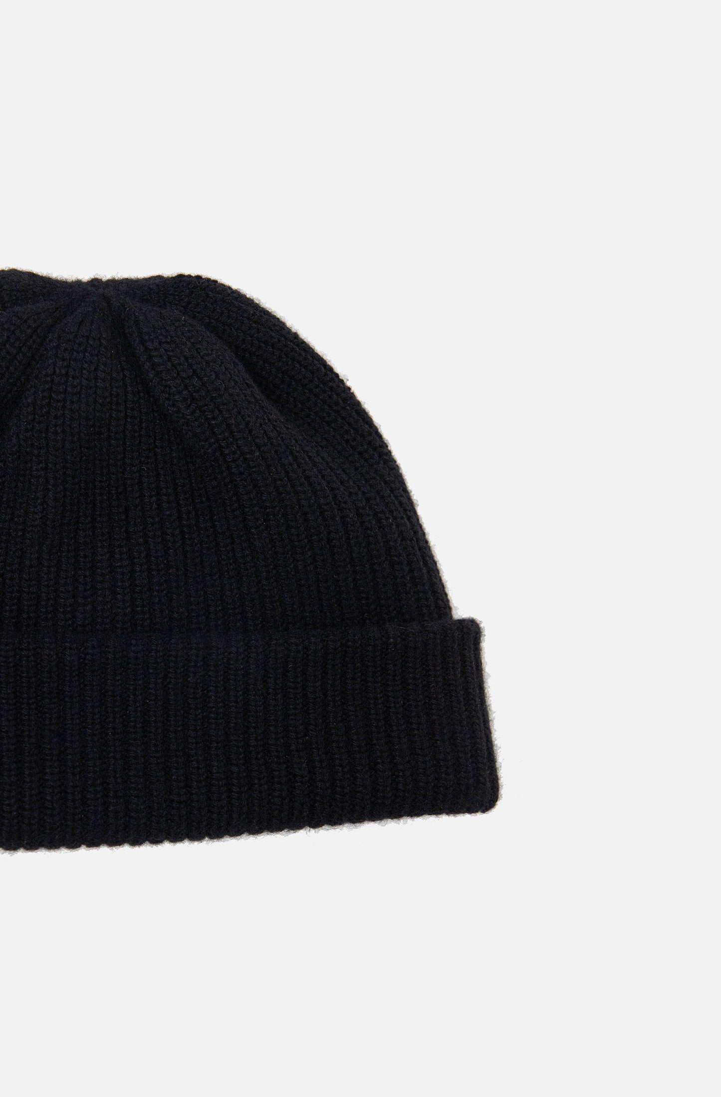 Cashmere Ribbed Beanie