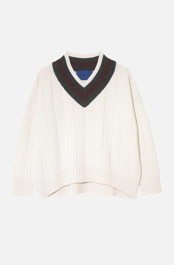 V neck cricket sales sweater