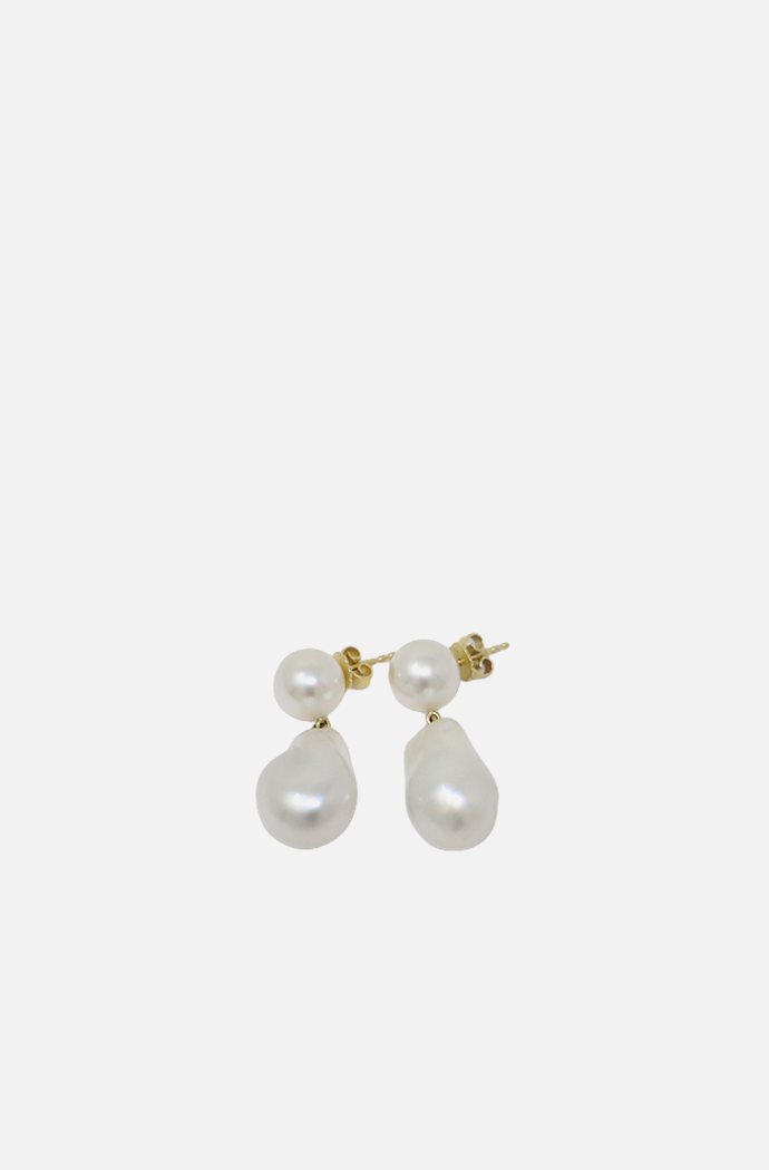 Double Drop Pearl Earrings