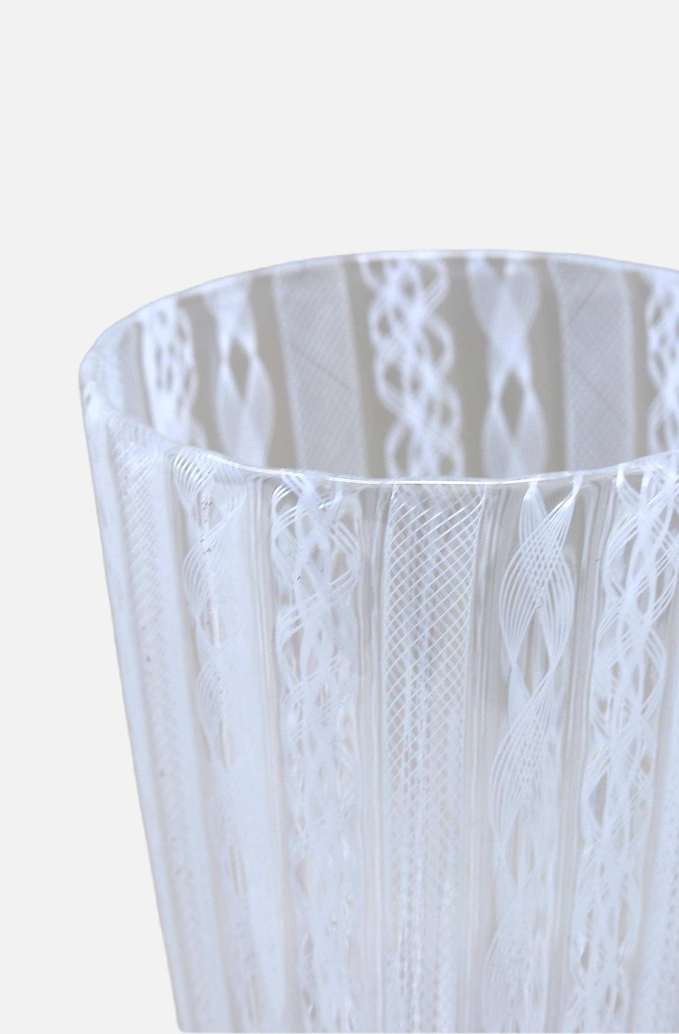Zanfirico Murano Tumbler - WHITE