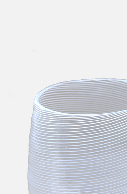 Filigree Swirl Tumbler - White