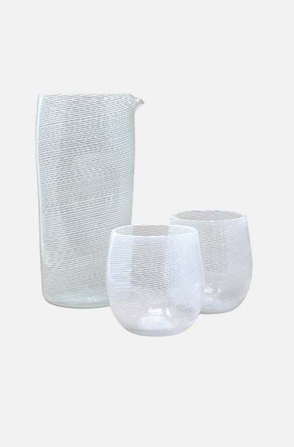 Filigree Jug - White