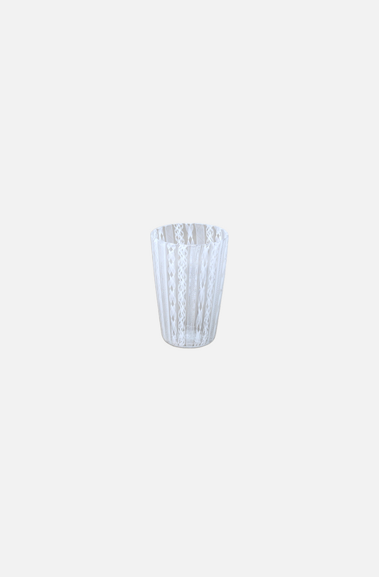 Zanfirico Murano Tumbler - WHITE
