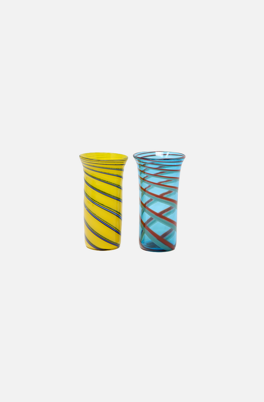 Flute Swirl Glass