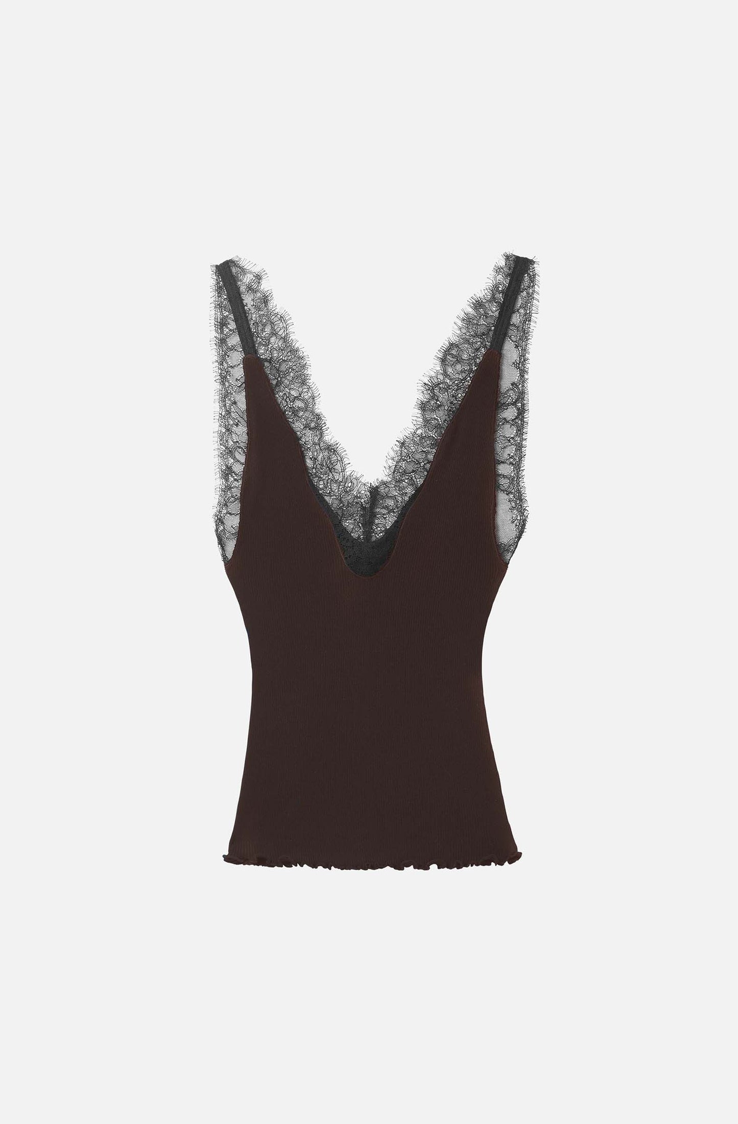 The Kew Lace Ribbed Vest