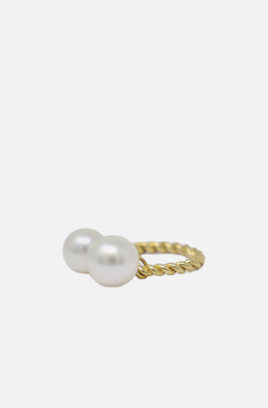 Double Pearl Bobble Ring