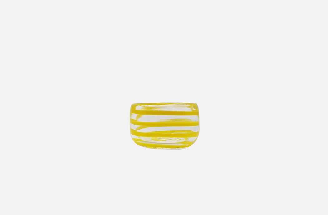 Eagle & Hodges Yellow Swirl Pinch Pot