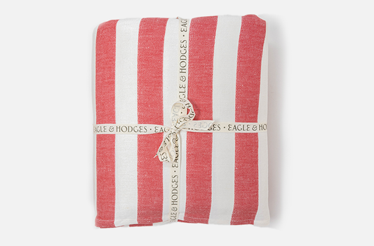 Eagle & Hodges Red & White Tablecloth