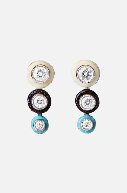 REVIVAL TRIPLE STUD EARRINGS