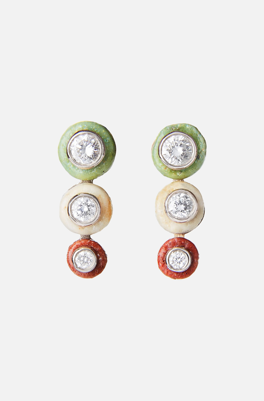 REVIVAL TRIPLE STUD EARRINGS