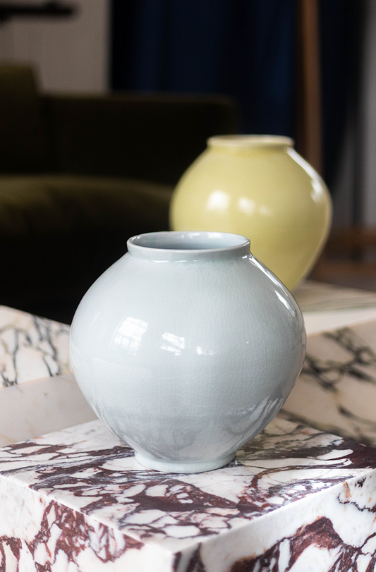 Celadon Moonjar Blue