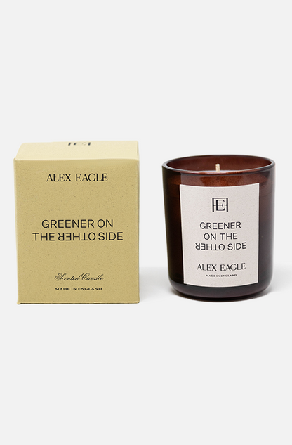 The Greener on the other side Candle