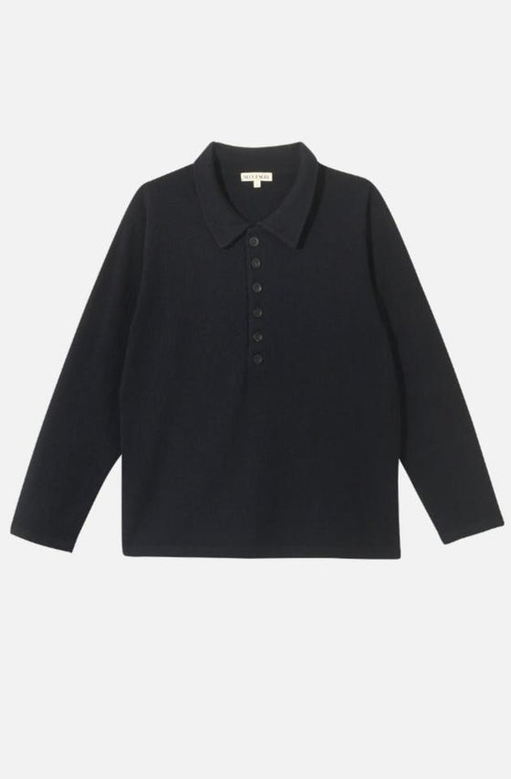 Classic Cashmere Button Down Polo