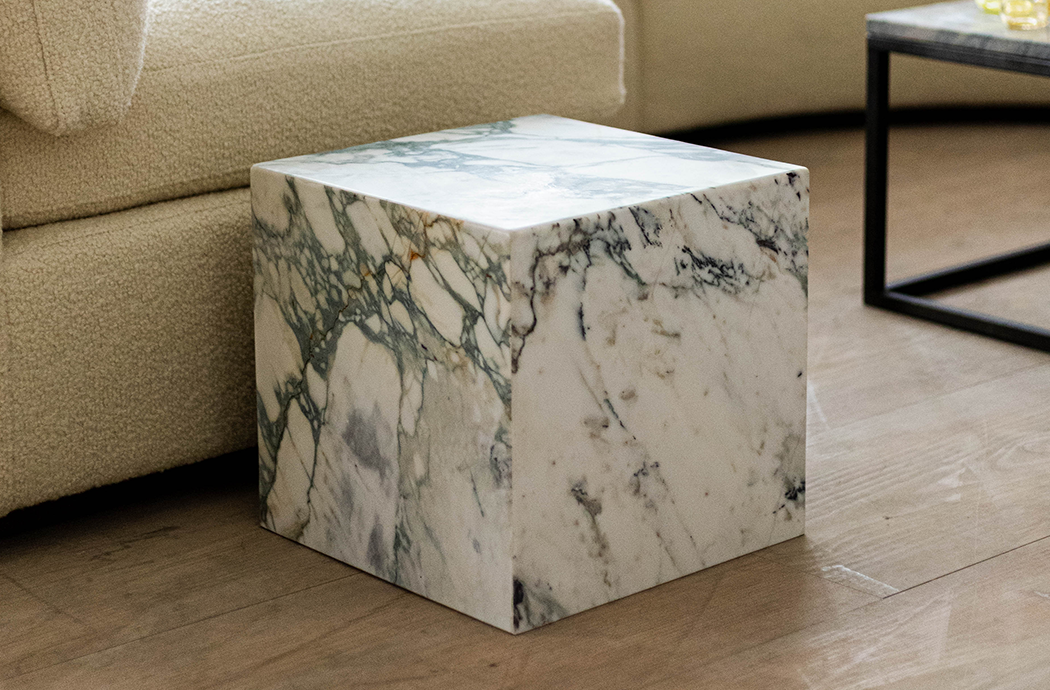 Eagle & Hodges Dover White Marble Cube
