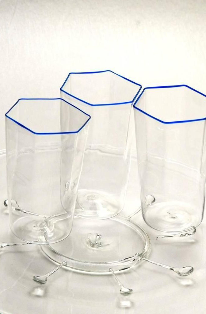 Murano Hexagonal Water Glass