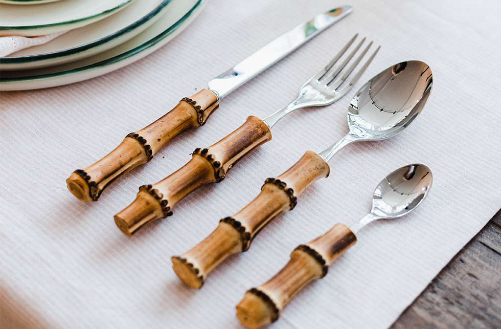 Eagle & Hodges Rustic Bamboo Cutlery Set