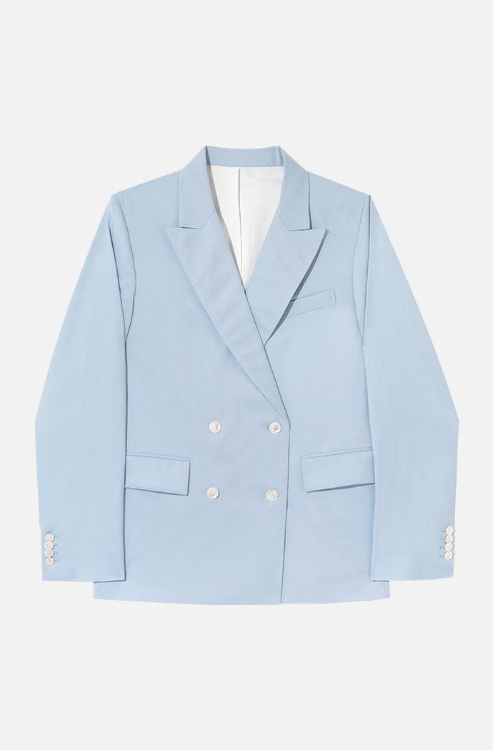 Pale blue 2025 suit jacket